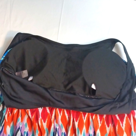 One Piece Womans Tie Dye Multi Color  Bathing Suit XXL - Picture 6 of 9